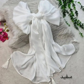 شال کریستال کرپ کریستال شنی ابعاد 74 در 180 رنگ مشکی سفید کرم