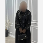 ست سه تیکه کت و دامن و شال مدل شهرزاد رنگ مشکی سایز فری 36 تا 46