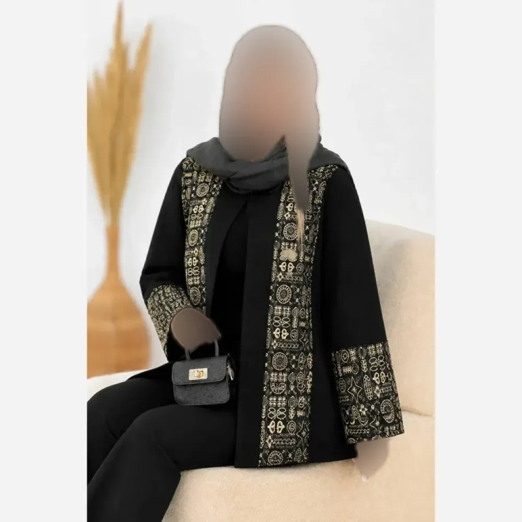 کت زنانه ماندانا جنس پرشین مکانیک و سوزن دوزی فری سایز مجلسی