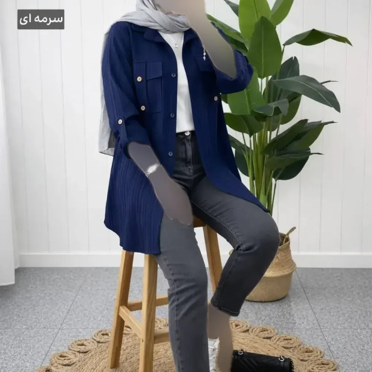 شومیز زنانه مدل پاستا جنس آیوا سایز فری رنگ بندی متنوع