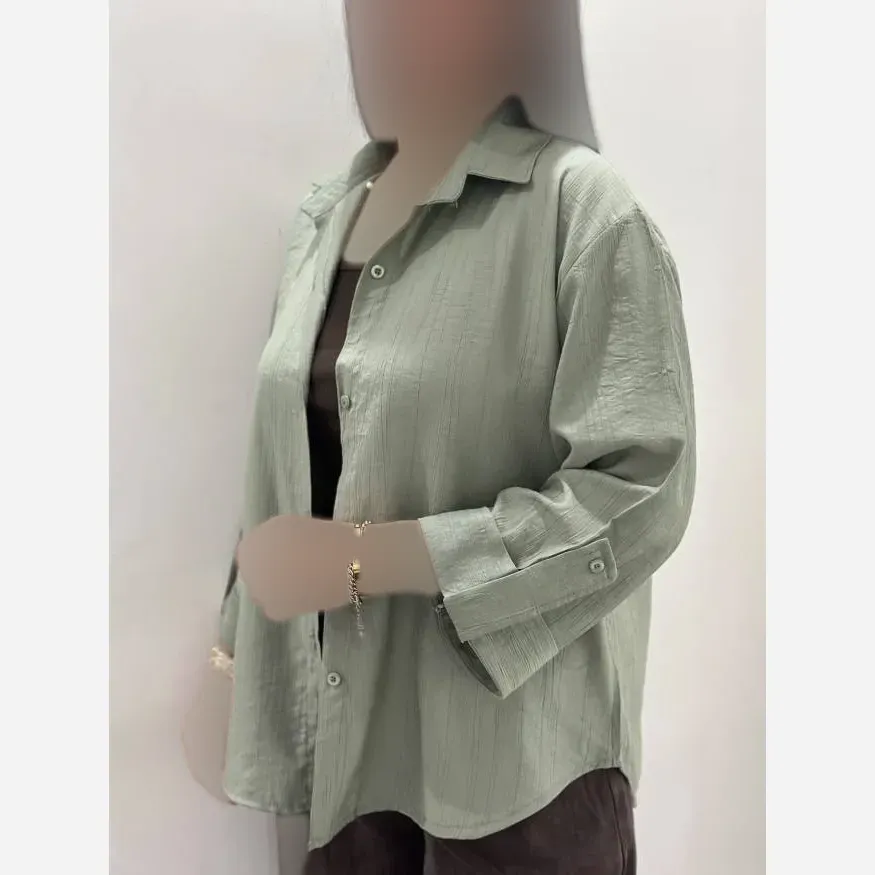 شومیز زنانه جنس NR گازوئیلی فری سایز خنک و تابستانه