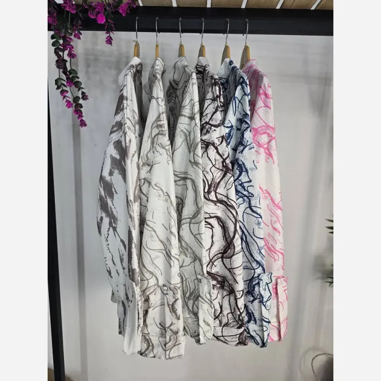 شومیز رویال جنس ژاکارد حصیری فری سایز 36 تا 46 شیک و خنک