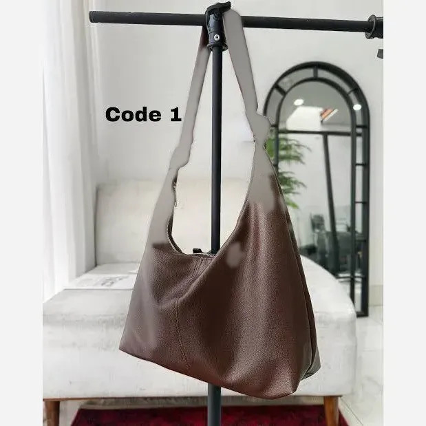 کیف چرمی بند گره ای زنانه مشکی موکا سایز آزاد جادار سبک