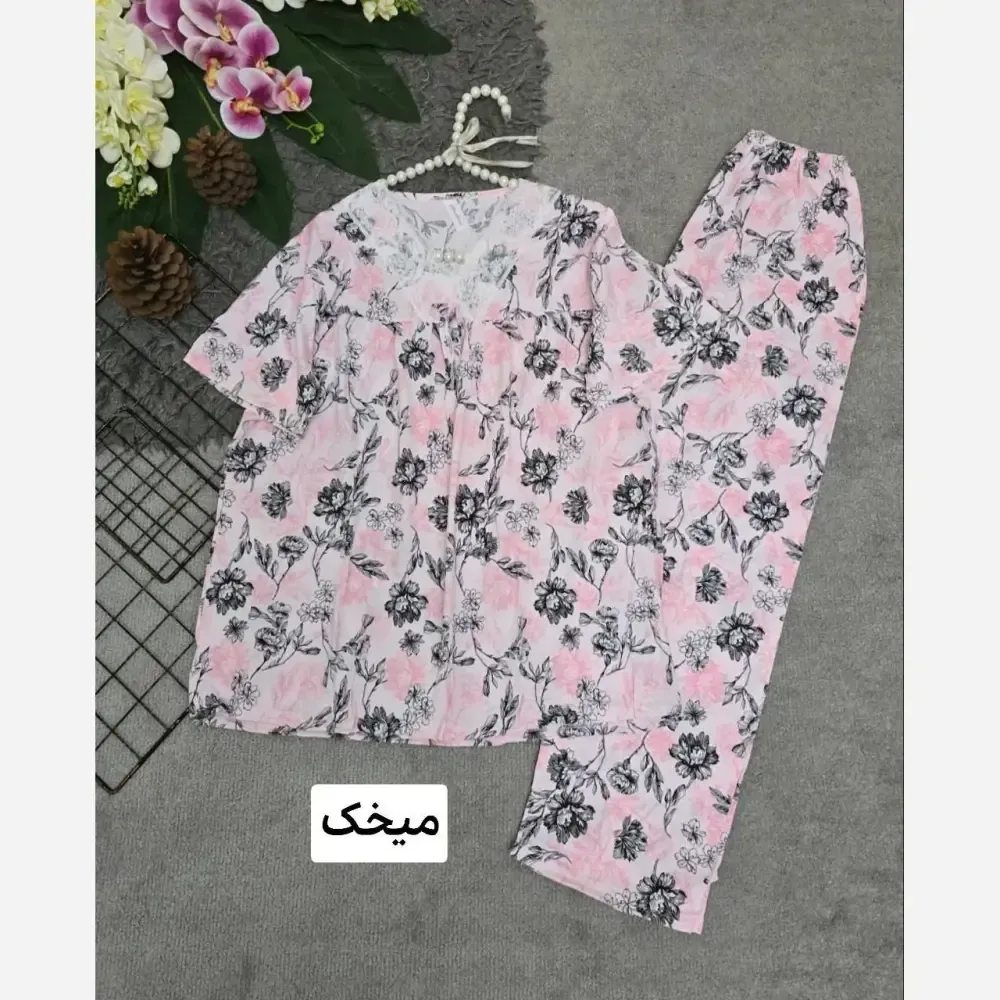 ست وارداتی گیاهی زنانه فری سایز 36 تا 46 خنک و کیوت با تنوع رنگی بالا
