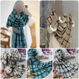 شال زنانه جنس برشکا ابعاد 70 در 180 سانتی متر رنگ بندی متنوع