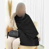 شال دور ریش لمسه دار و پلیسه مزونی کیفیت بالا سایز آزاد