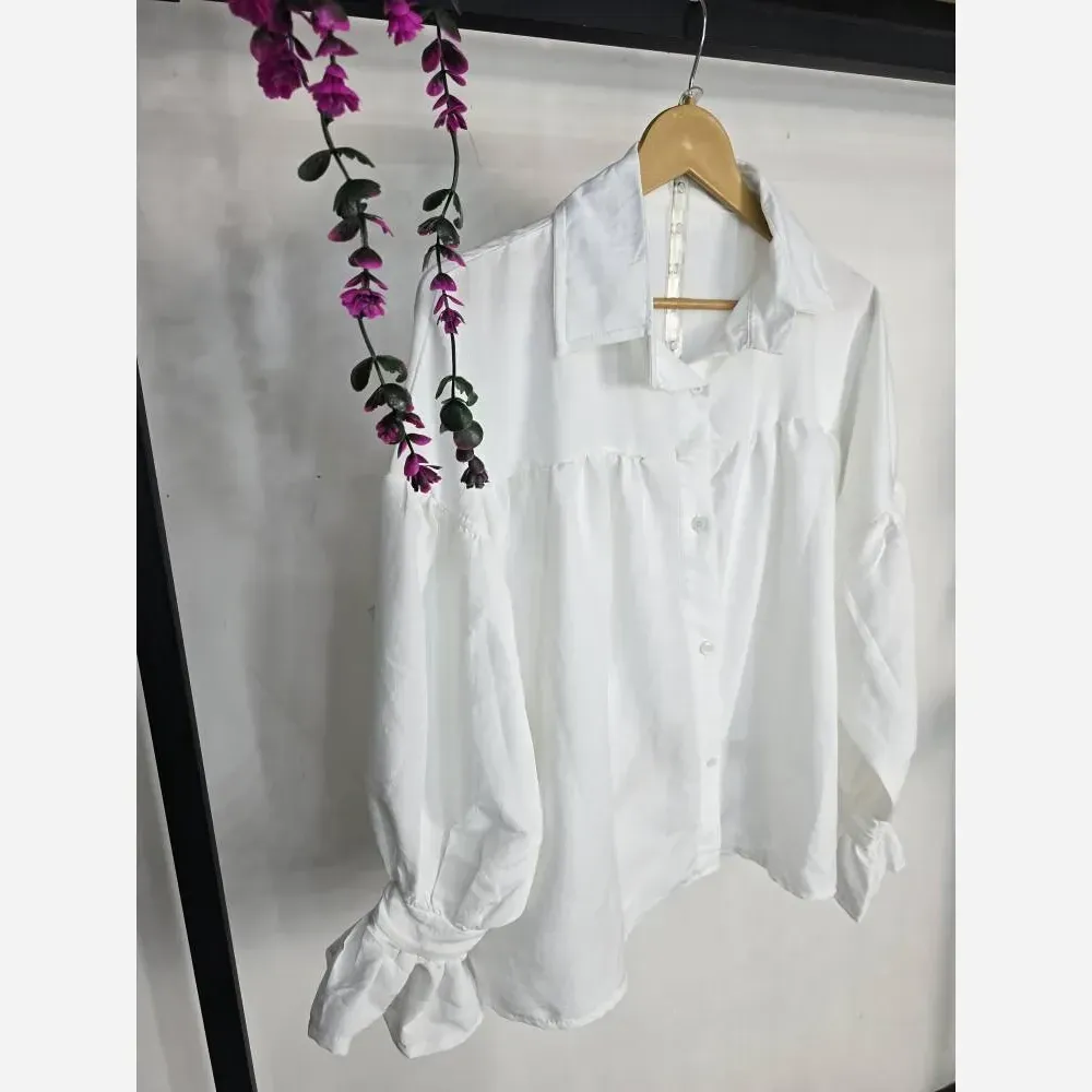 شومیز باکسی چینه پنبه سوپر طرح ابرو بادی فری سایز 36 تا 48