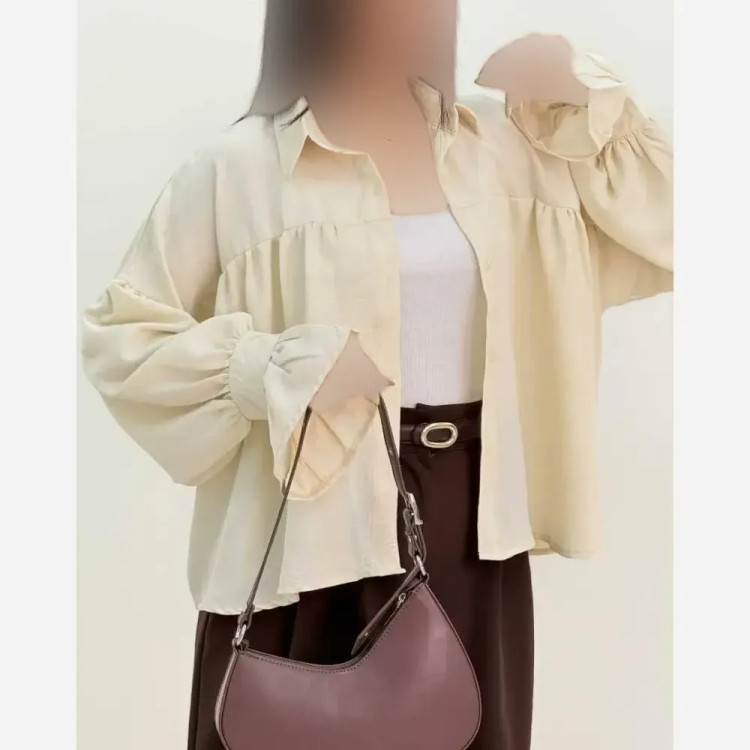 شومیز باکسی چینه پنبه سوپر طرح ابرو بادی فری سایز 36 تا 48