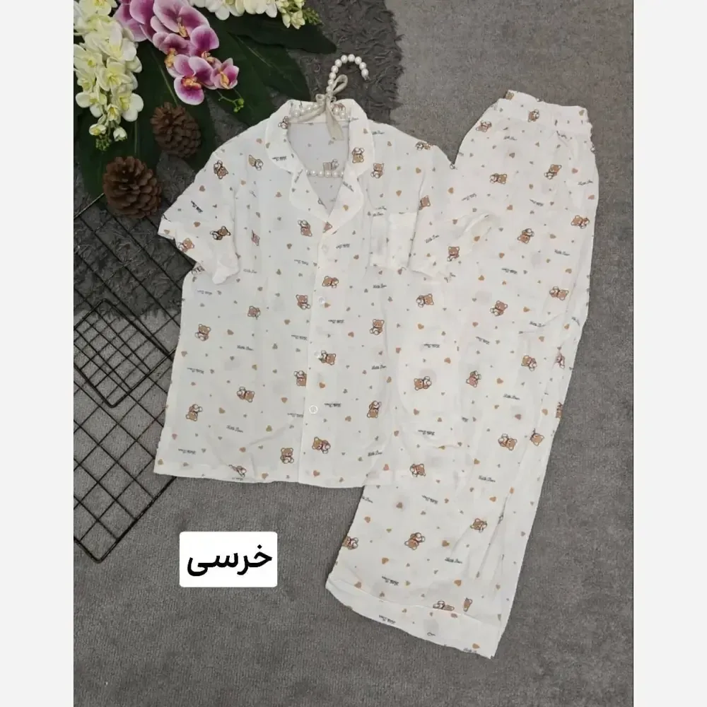 ست هانا نخی وارداتی خنک و سبک فری سایز