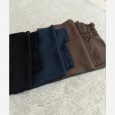 شلوار نیم بگ زنانه مدل نهال جنس کرپ بزیاق رنگ قهوه ای و سورمه ای