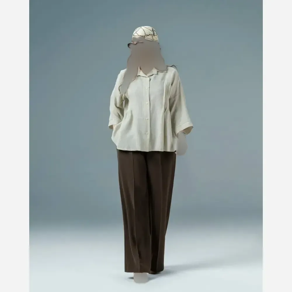 شومیز زنانه جنس لینن دونخ زارا مدل شیلا فری سایز