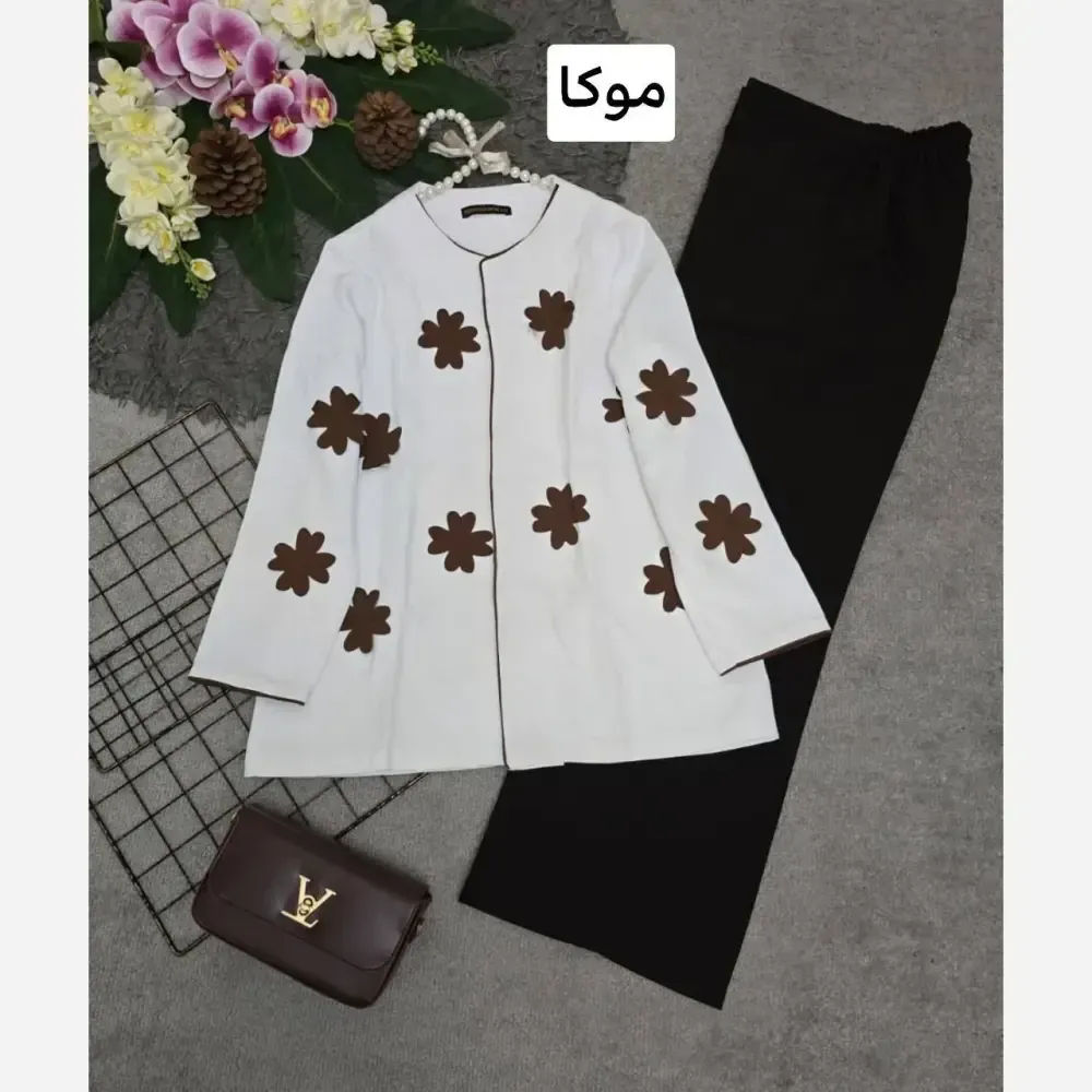 کت شلوار زنانه مازراتی مدل لیزری فری سایز