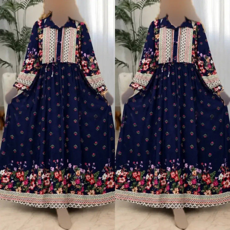 لباس ساحلی زنانه جنس بوگاتی درجه یک رنگ مشکی و سورمه ای سایز فری 38 تا 46