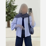 شومیز باکسی شفق جنس شانتون حصیری فری سایز