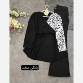 شومیز رزیتا الیزه پیچازی پلنگی سفید فری سایز 36 تا 46