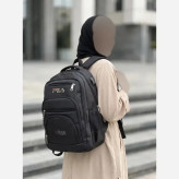 کوله پشتی دبیرستانی برزنتی درجه یک با جای لپ تاپ و بطری آب رنگبندی فیلا و کت