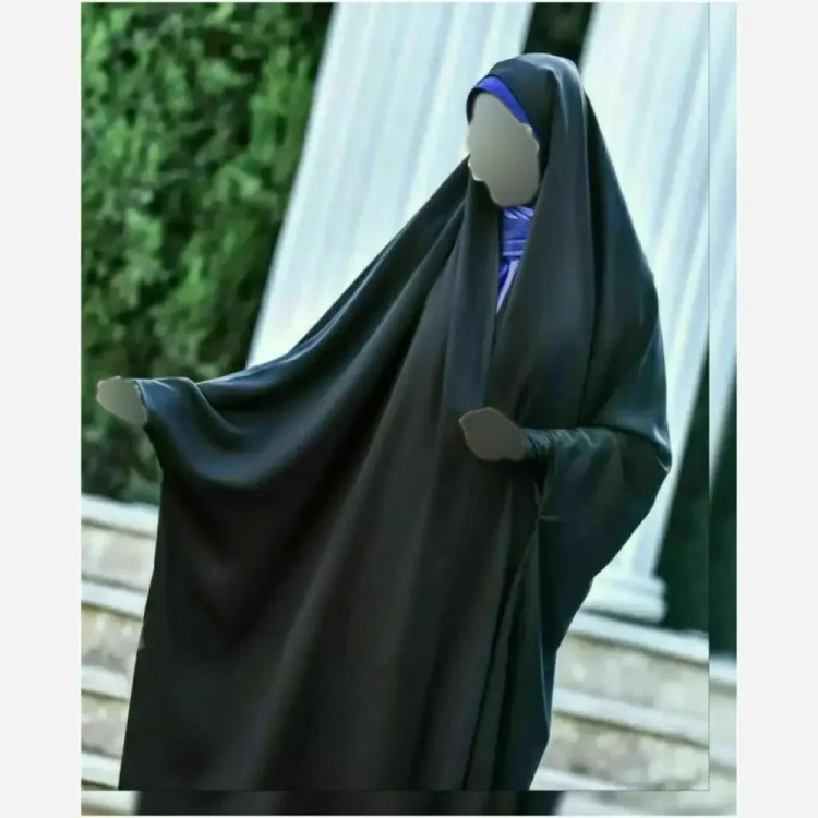 چادر خبرنگاری کارمندی جنس کن کن ندا مروارید رنگ مشکی