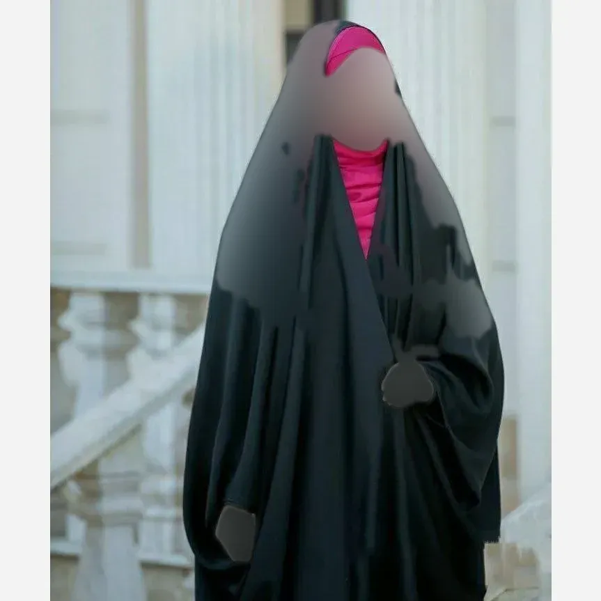 چادر جده عربی اصیل جنس سوپر ژرژت رنگ مشکی