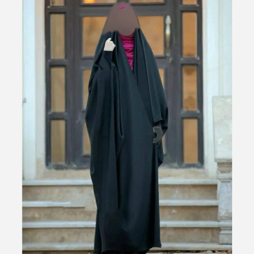 چادر جده عربی اصیل جنس سوپر ژرژت رنگ مشکی