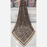 روسری نخی دست دوز گل ریز قواره 140 چهار فصل