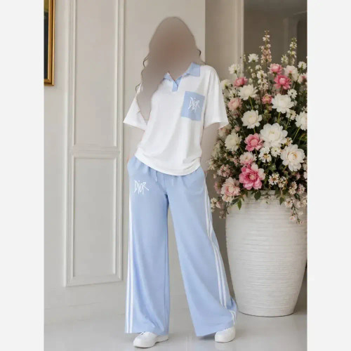 ست تیشرت شلوار گلکسی پنبه درجه یک فری سایز