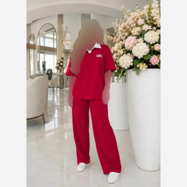 ست تیشرت شلوار زنانه گلکسی پنبه فری سایز رنگ بندی متنوع