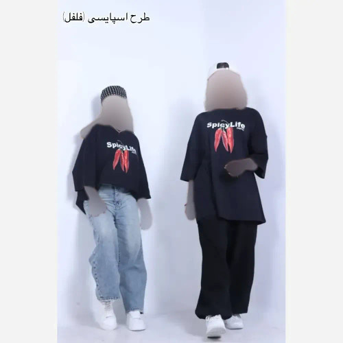 تیشرت لش نرمال ترندی سوپر پنبه فری سایز مشکی طرح کوکاکولا فرش درینک صدف چری اسپایسی کمپینگ دخترونه