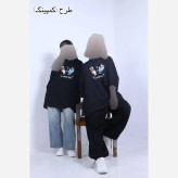تیشرت لش نرمال ترندی سوپر پنبه فری سایز مشکی طرح کوکاکولا فرش درینک صدف چری اسپایسی کمپینگ دخترونه