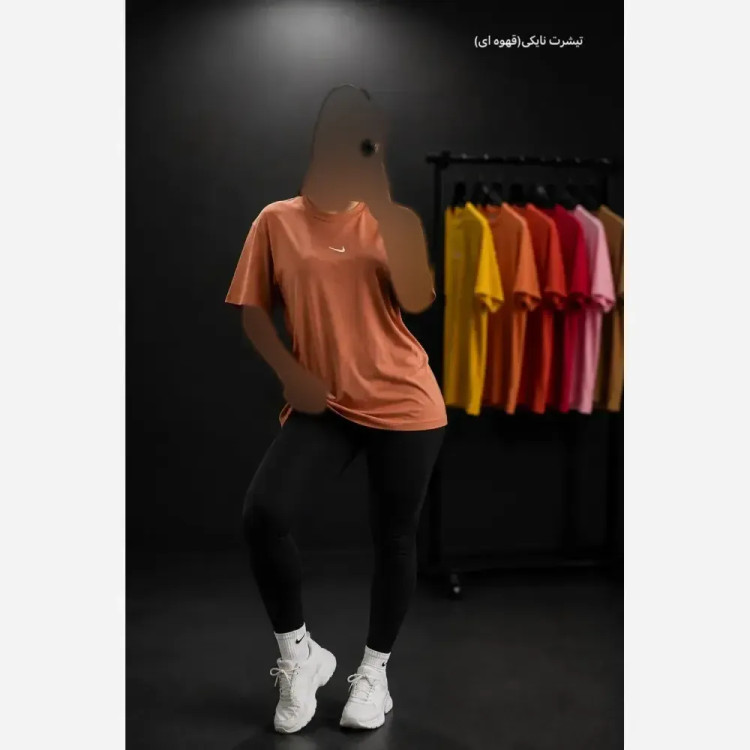 تیشرت نایک زنانه نخ پنبه درجه یک فری سایز رنگبندی متنوع