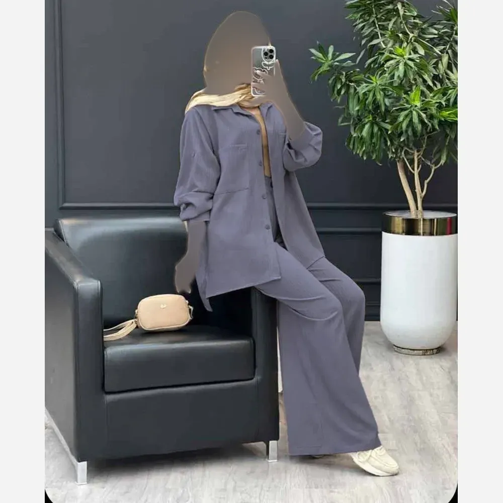 ست لباس زنانه سنبل الطیب جنس ایوا فری سایز