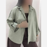 شومیز زنانه جنس ان آر گازوئیلی خنک و تابستانی فری سایز