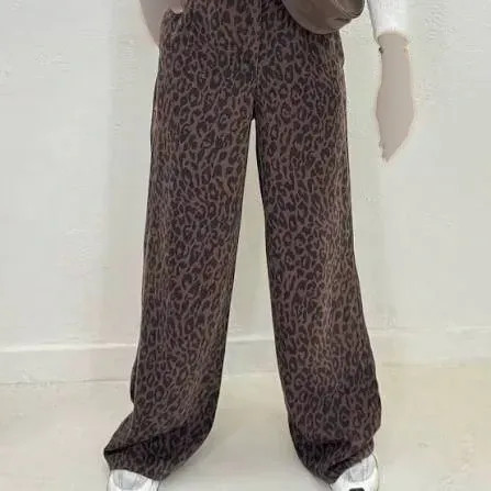 شلوار سیلک بگ زنانه، جنس سیلک درجه یک، رنگ بندی ژورنال، سایز L XL XXL