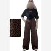 شلوار سیلک بگ زنانه، جنس سیلک درجه یک، رنگ بندی ژورنال، سایز L XL XXL