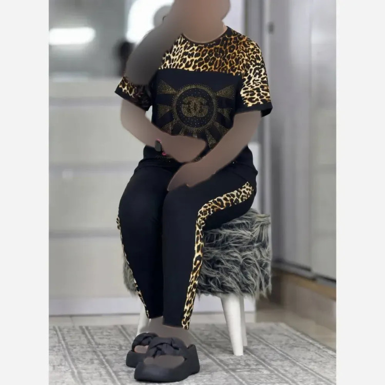 ست نگین D&G ویسکوز الیزه فول کش فری38_46/48 نگین نقره ای طلایی