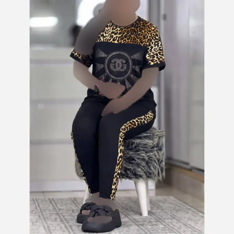 ست نگین D&G ویسکوز الیزه فول کش فری38_46/48 نگین نقره ای طلایی