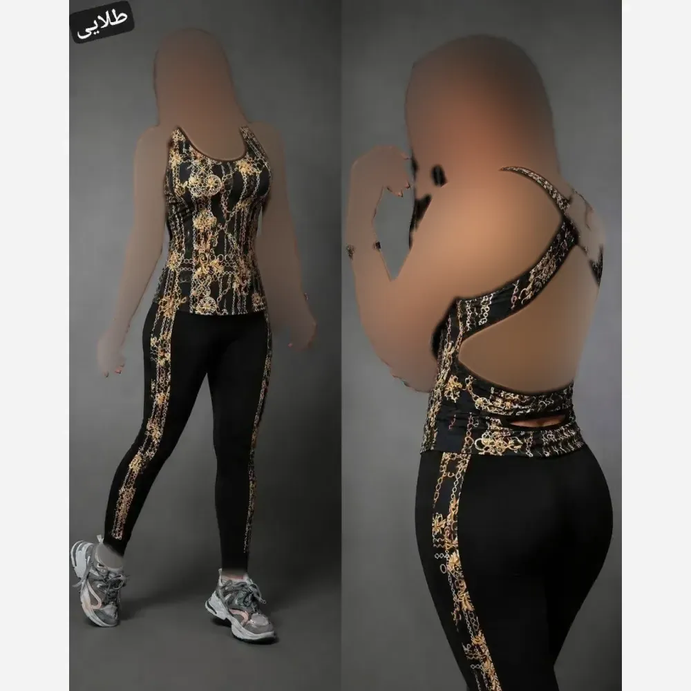 ست تاپ و شلوار پشت ضربدری ویسکوز الیزه فول کش سایز 36 تا 50