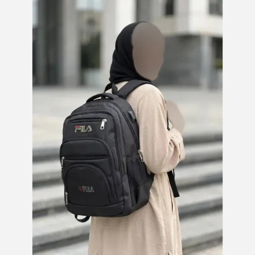 کوله پشتی دبیرستانی برزنتی دارای جای لپ تاپ و جا بطری آب