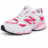 کفش اسپرت زنانه نیوبالانس 9060 سفید صورتی سایزبندی 37 تا 40