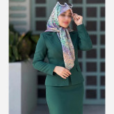 روسری نخی طرح آنجل قواره 110 دخترانه شاد