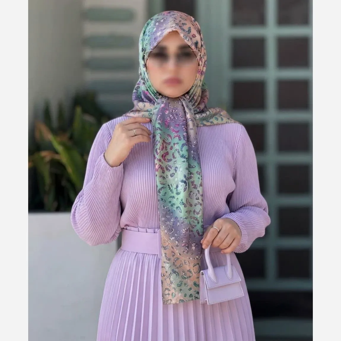 روسری نخ کاستوم قواره 140 طرح آنجل دخترانه