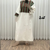 پیراهن کفتان لینن پاییزه فری سایز زنانه تا سایز 50 شیک و راحت کمربند دار بدون سایه اندازی