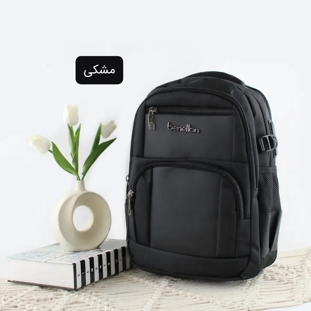 کوله پشتی پارچه ای روزمره و مدرسه دانشگاهی با 7 جیب بیرونی
