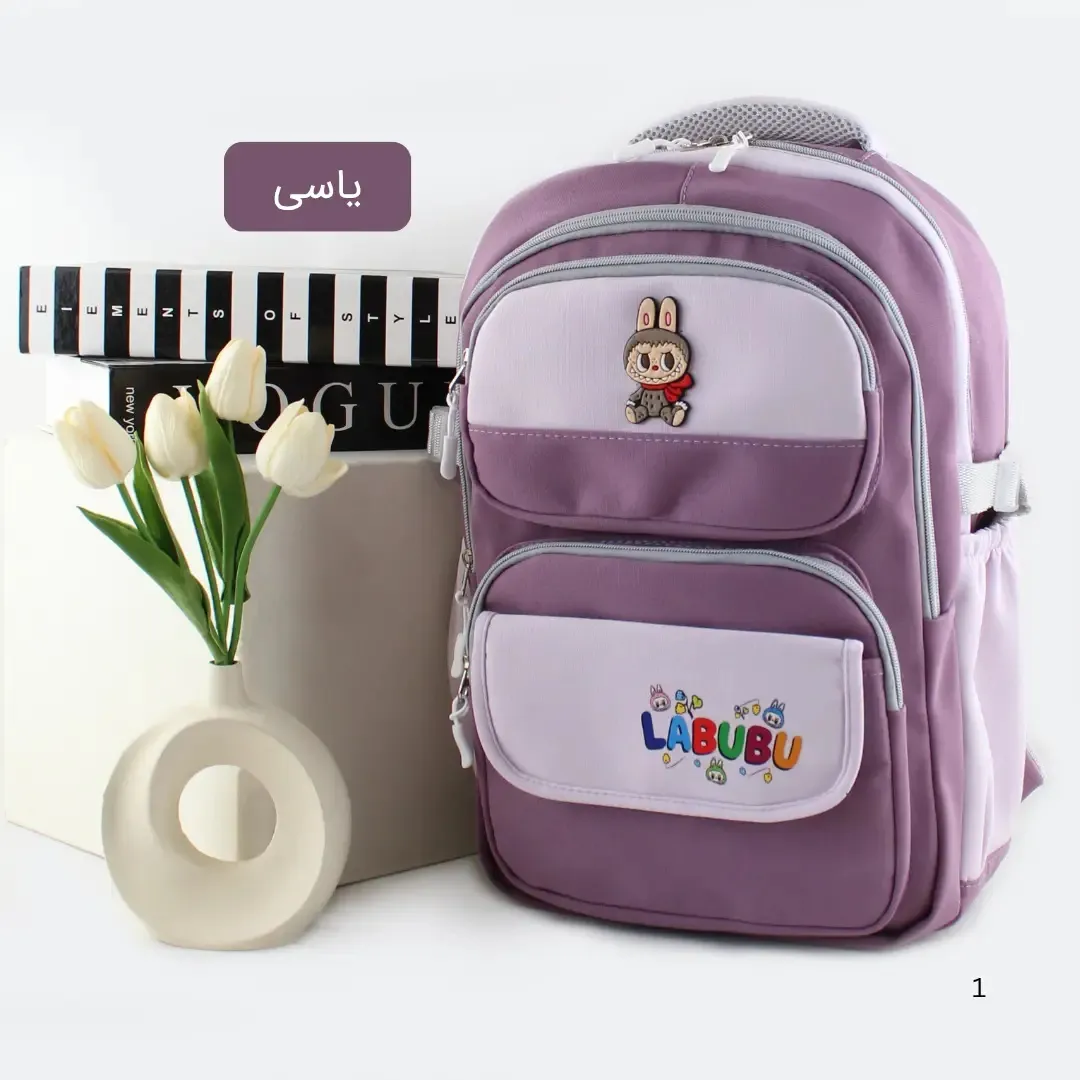 کوله پشتی پارچه ای روزمره و مدرسه دانشگاه مدل جیب دار