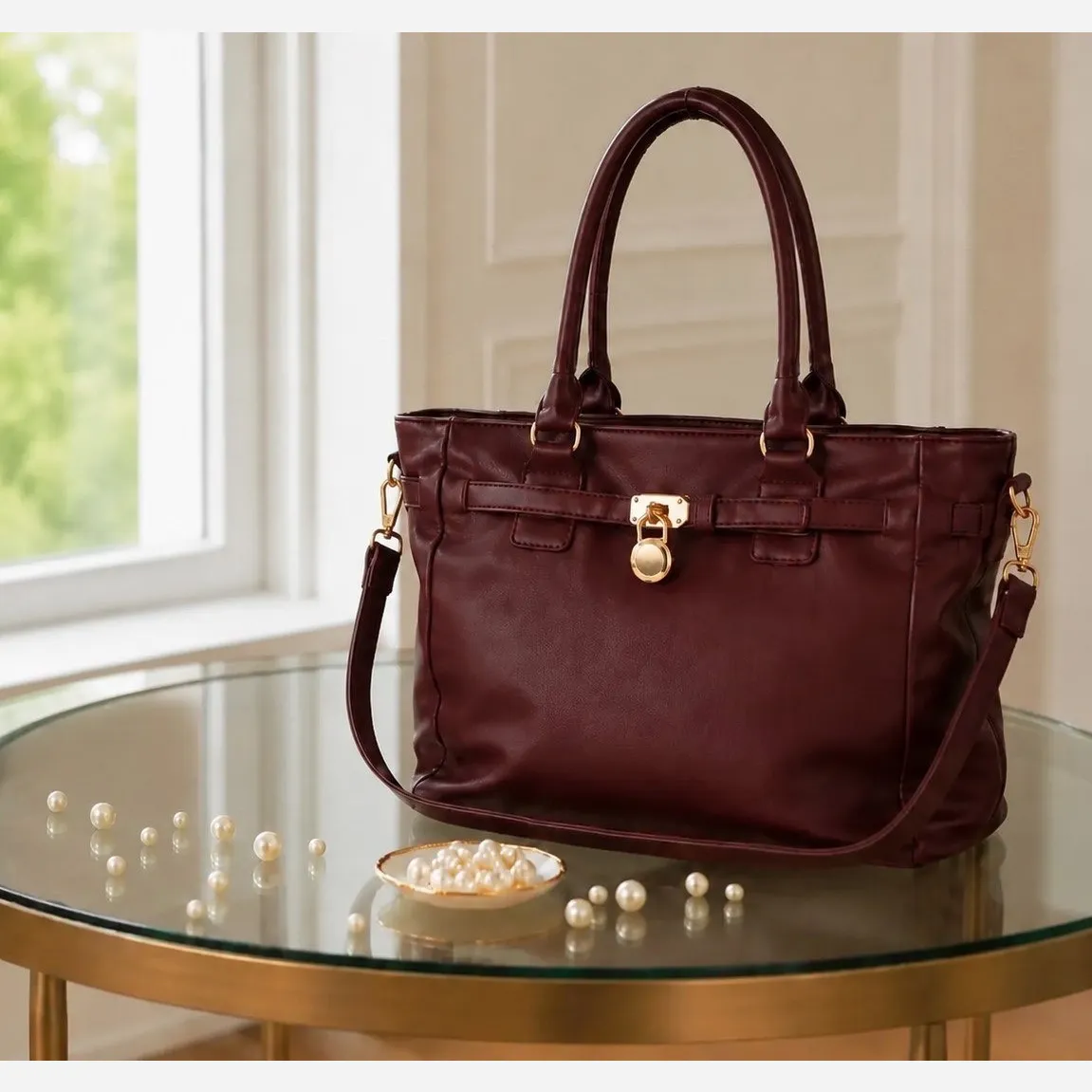 کیف زنانه چرم مصنوعی اسپرت و روزمره بند بلند