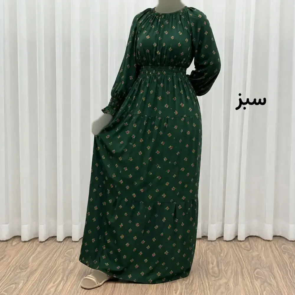 پیراهن ساحلی نخی گلریز زنانه فری سایز تا 50 بدون رنگ رفت سایه دهی ندارد