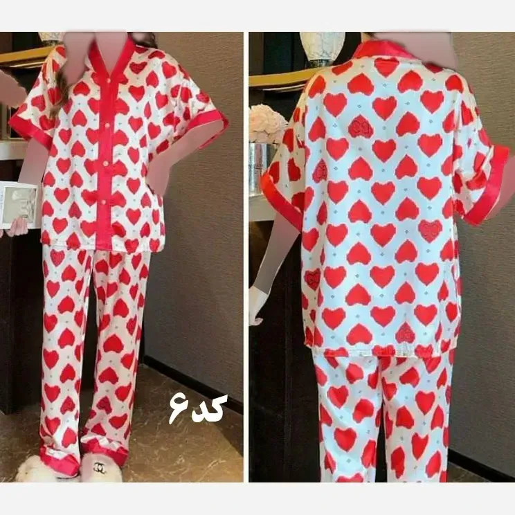 بلوز شلوار ساتن وارداتی زنانه کد 1277 شیک و راحت چهارفصل سایز XL 2XL