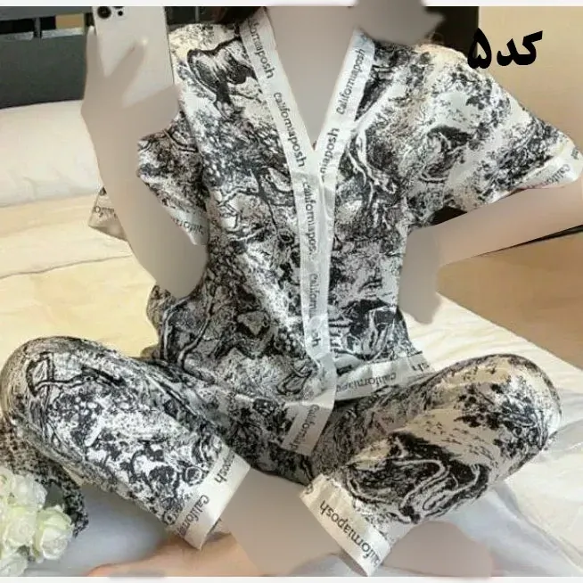 بلوز شلوار ساتن وارداتی زنانه کد 1277 شیک و راحت چهارفصل سایز XL 2XL