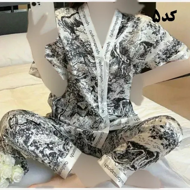 بلوز شلوار ساتن وارداتی زنانه کد 1277 شیک و راحت چهارفصل سایز XL 2XL