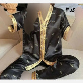 بلوز شلوار ساتن وارداتی زنانه کد 1277 شیک و راحت چهارفصل سایز XL 2XL