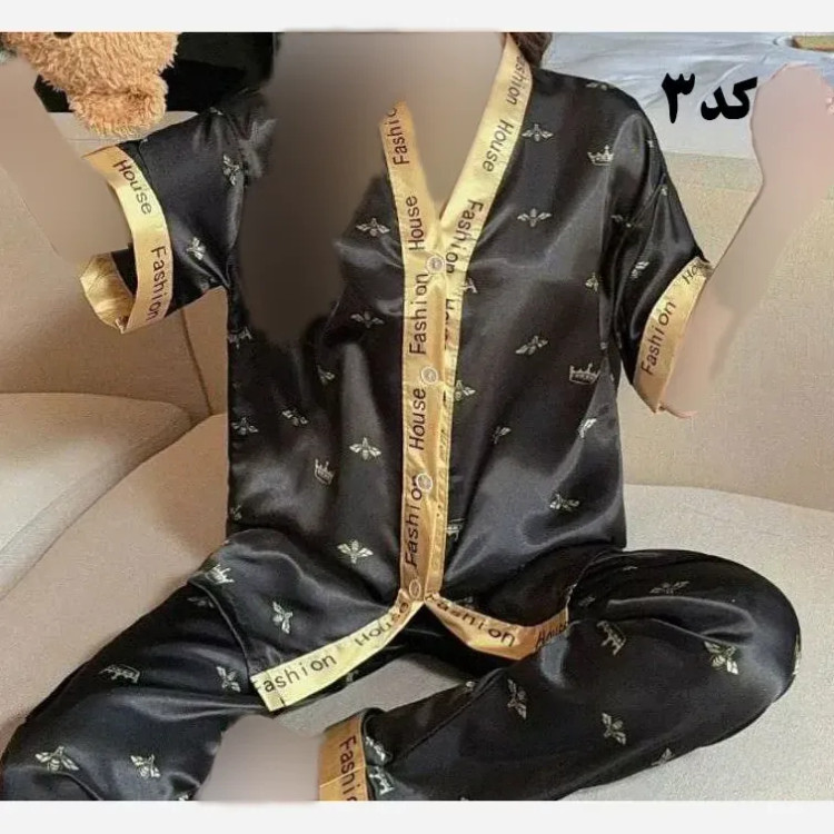 بلوز شلوار ساتن وارداتی زنانه کد 1277 شیک و راحت چهارفصل سایز XL 2XL